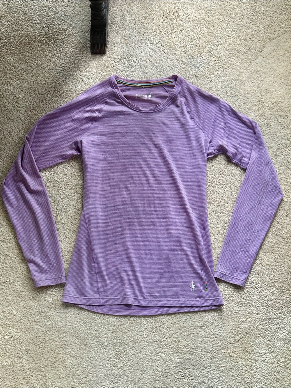 Smartwool Merino 150 purple base layer top. Women’s size small